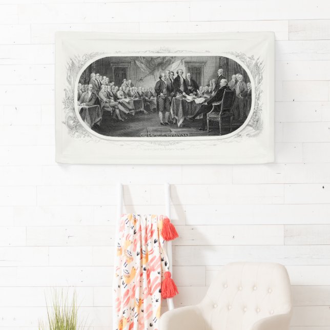 Banderoles Déclaration d'indépendance : Projet de loi de 2 $, (En situation)