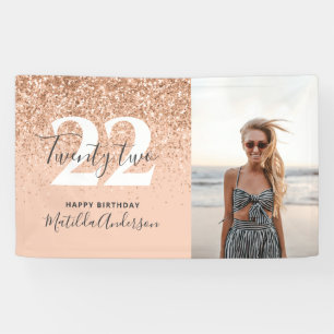 Banderoles Décor d'anniversaire chic de parties scintillant m