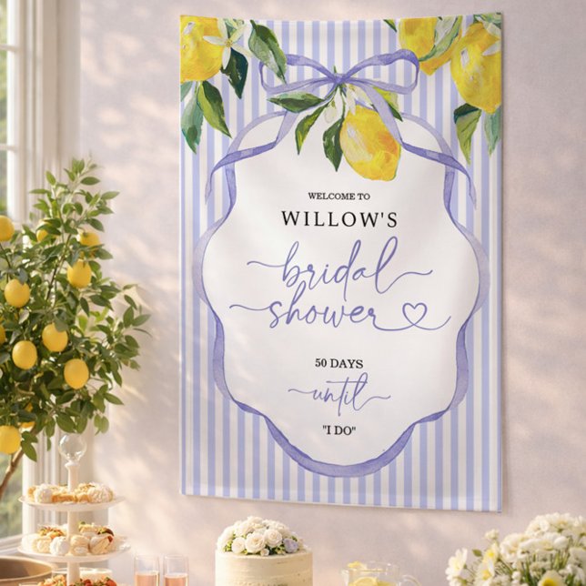 Banderoles Décoration de mariage pour une fête prénuptiale au (Bridal Shower Banner)