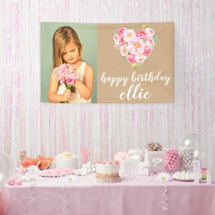 Banderoles Décoration murale personnalisée pour l'anniversair
