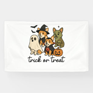 Banderoles déguisement d'Halloween pour corgi