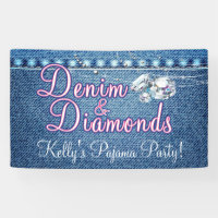 Denim et Diamonds Party avec rose