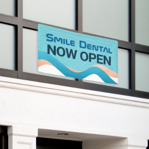 Banderoles Dental Clinic Dentist maintenant Open Banner Sign