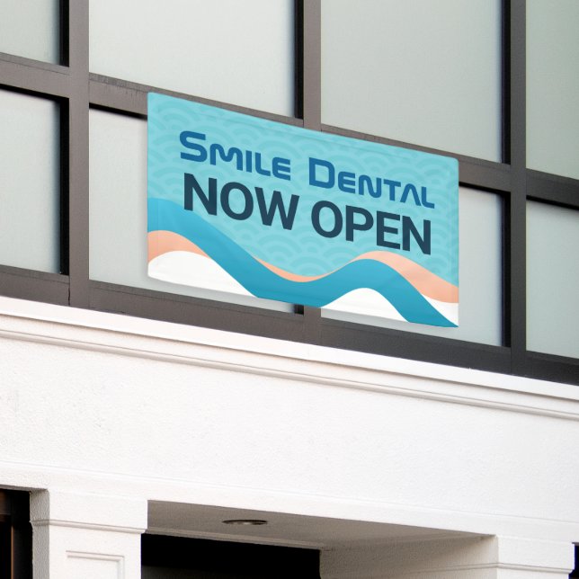 Banderoles Dental Clinic Dentist maintenant Open Banner Sign (Bâtiment extérieur)