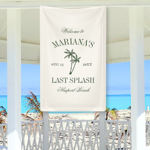 Banderoles Dernier Splash Beach Palms Bachelorette