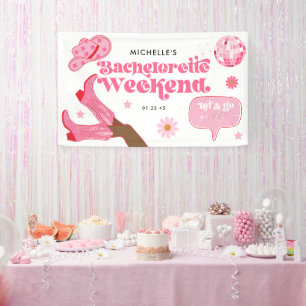 Banderoles Dernière soirée de bachelorette de rodéo de disco