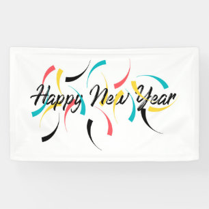 Banderoles Design coloré et gai de "Bonne année"