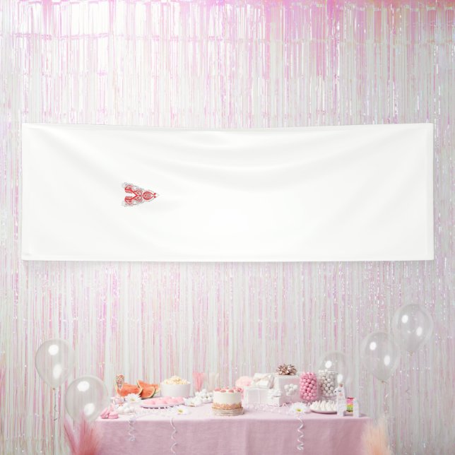 Banderoles Design graphique rouge avec des objets d'art en li (Fête)