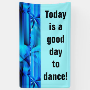 Banderoles Design graphique transparent - bleu noir I