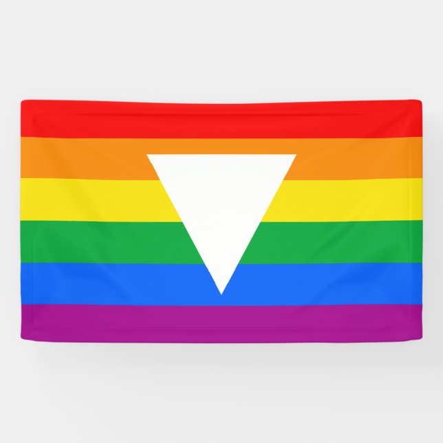 Banderoles Design triangle gay pride (Horizontal)