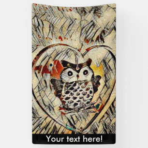 Banderoles Dessin de hibou