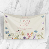 Deux Fête d'anniversaire sauvage de fleurs sauvage