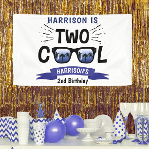 Banderoles Deux garçons Cool 2e anniversaire