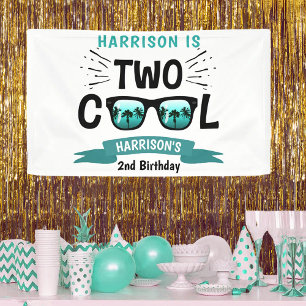 Banderoles Deux garçons Cool 2e anniversaire