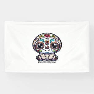 Banderoles Dia De Los Muertos Sloth T-Shirt Actif
