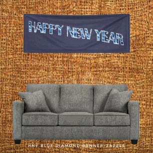Banderoles Diamant bleu HNY