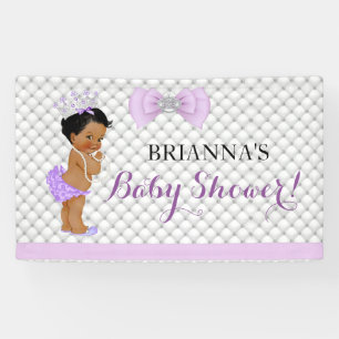 Banderoles Diamond Glitter Ethnic Princess Baby Girl Lavender