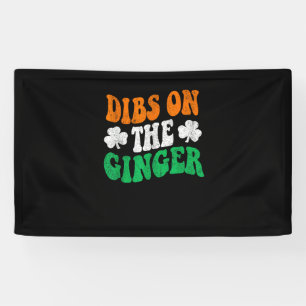 Banderoles Dibs Sur Le Drapeau Irlandais Ginger Retro Drôle S