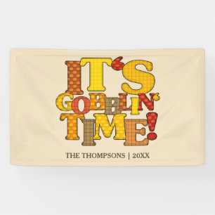 Banderoles Dîner d'action de grâces amusant