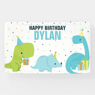 Banderoles Dino Anniversaire de enfant Party