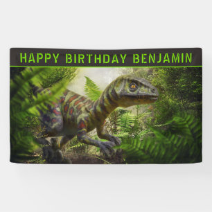 Banderoles Dinosaur fête d'anniversaire