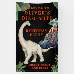 Banderoles Dinosaur fête d'anniversaire Bienvenue