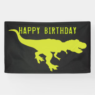 Banderoles Dinosaur Joyeux Anniversaire T Rex