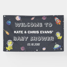 Dinosaur Star Planet Galaxy Baby shower fond