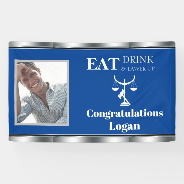 Banderoles Diplôme, Avocat Échelles de Justice (Horizontal)