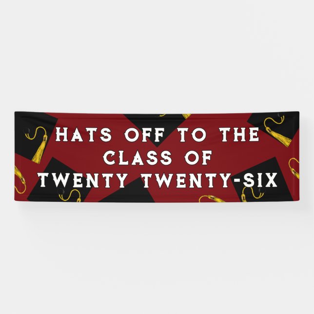 Banderoles Diplômé Classe Terminale 2026 (Horizontal)