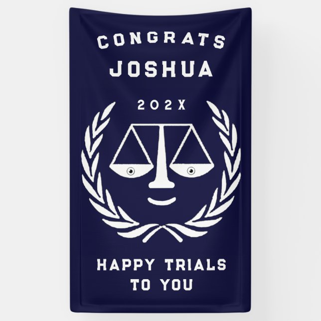 Banderoles Diplôme de droit unique (Vertical)