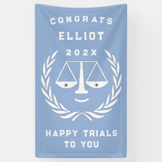 Banderoles Diplôme de droit unique (Vertical)