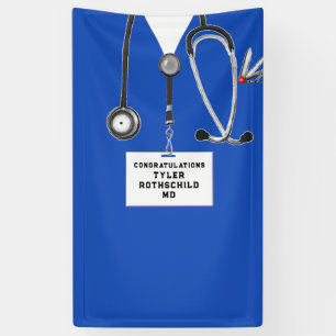 Banderoles Diplôme de fin d'études de médecine