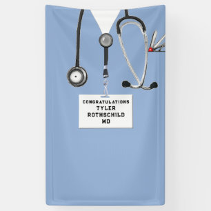 Banderoles Diplôme de fin d'études de médecine