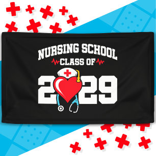 Banderoles Diplômé de l'école de soins infirmiers 2029