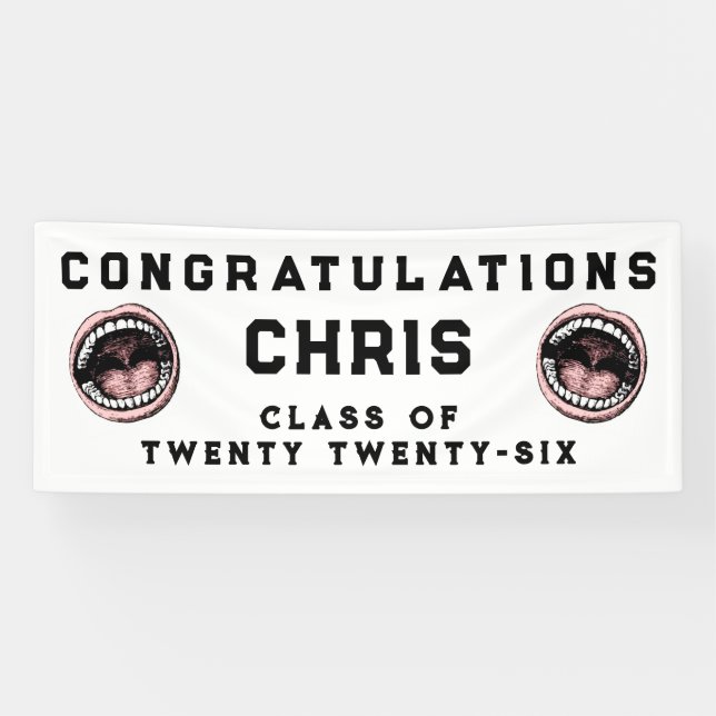 Banderoles Diplôme de l'école dentaire (Horizontal)