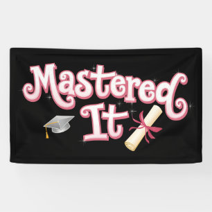 Banderoles Diplômé de maîtrise diplômé de maîtrise