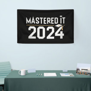 Banderoles Diplôme de master Maîtrisé en 2024 Diplôme de mast