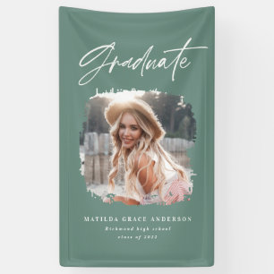 Banderoles Diplôme de typographie de script photo moderne