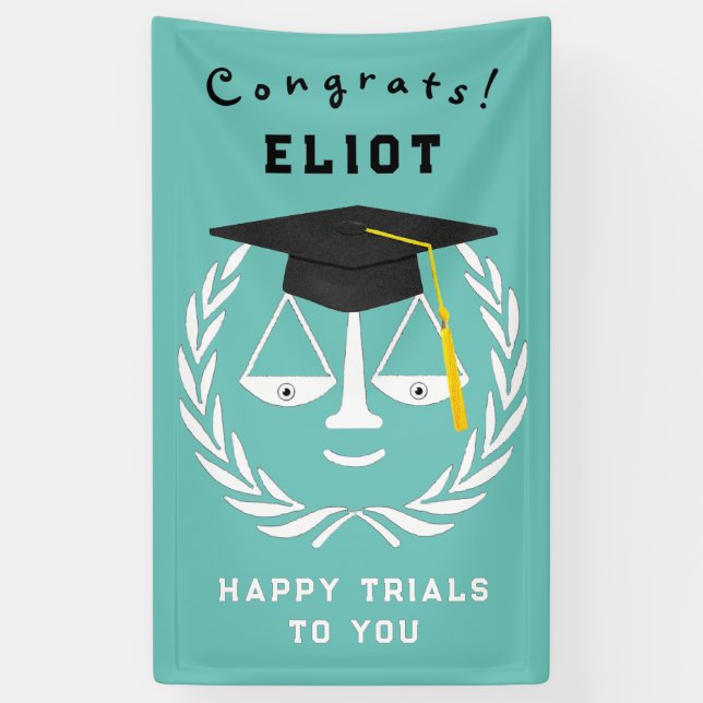 Banderoles Diplôme d'études de droit (Vertical)