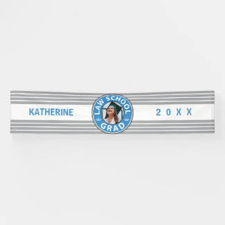 Banderoles Diplôme d'études de droit Photo personnalisée