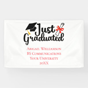 Banderoles Diplôme d'études secondaires personnalisé