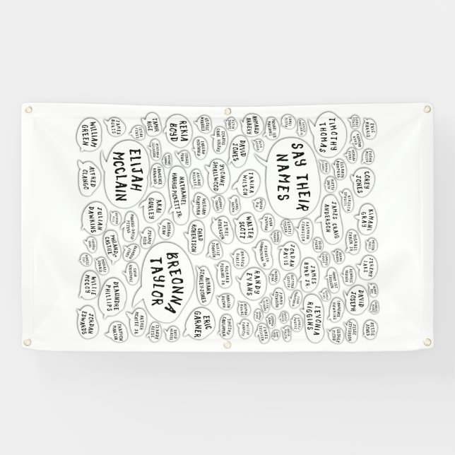 Banderoles dire leurs noms (Horizontal)