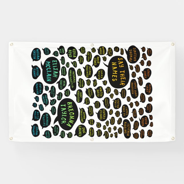 Banderoles dire leurs noms arc-en-ciel (Horizontal)