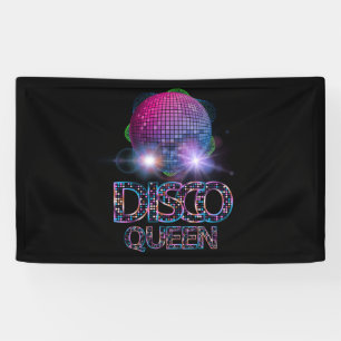 Banderoles Disco Queen - 70's Disco Theme Vintage seventies