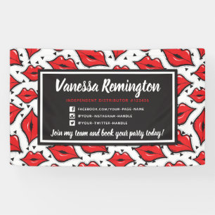 Banderoles Distributeur de bâton à lèvres Red Kiss Party / sa