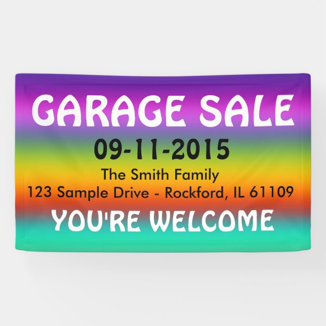 Banderoles do-it-yourself - Ajoutez votre propre arrière - pl (Horizontal)