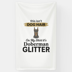 Banderoles Doberman Pailleté Conception Vintage de Amateur de