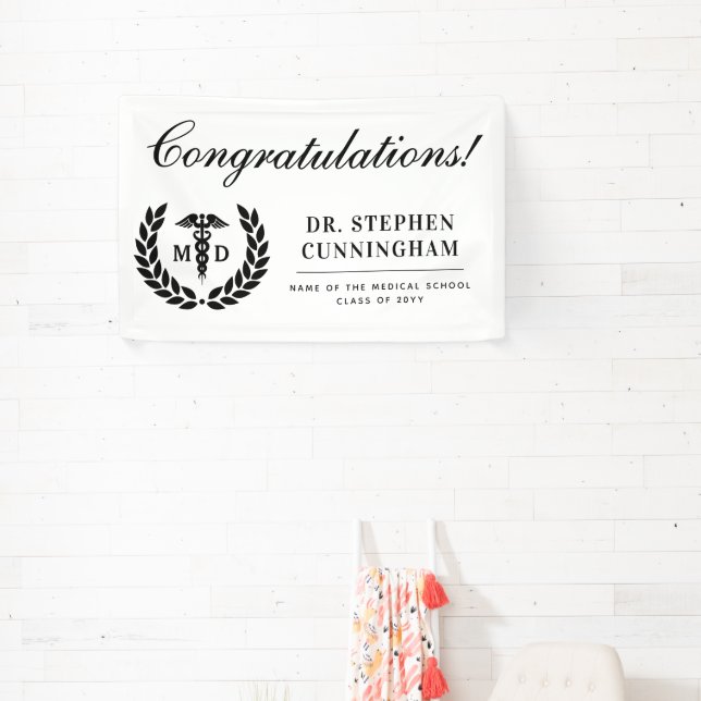 Banderoles Docteur en médecine moderne Docteur en médecine Me (Insitu)