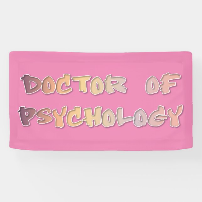 Banderoles Docteur en psychologie (Horizontal)
